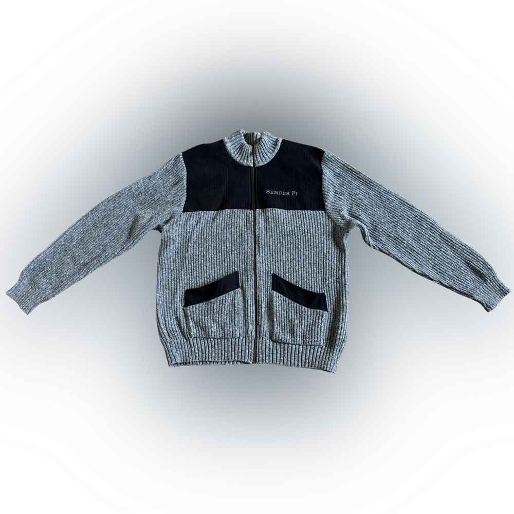 Bradford Exchange Men’s USMC “The  Few The Proud The Marines” zip up sweater - Picture 14 of 14